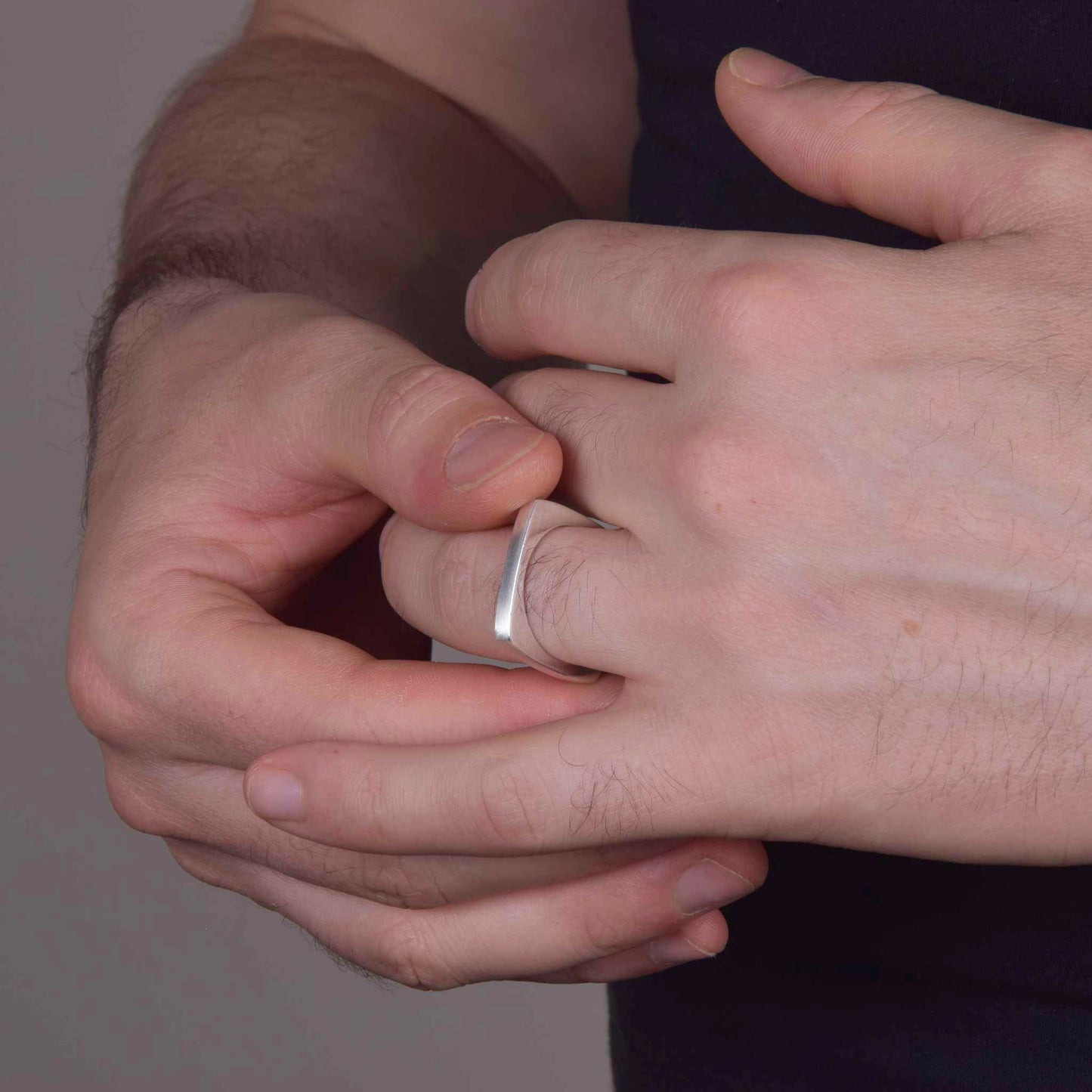 Anello Polygon - Cube Argento