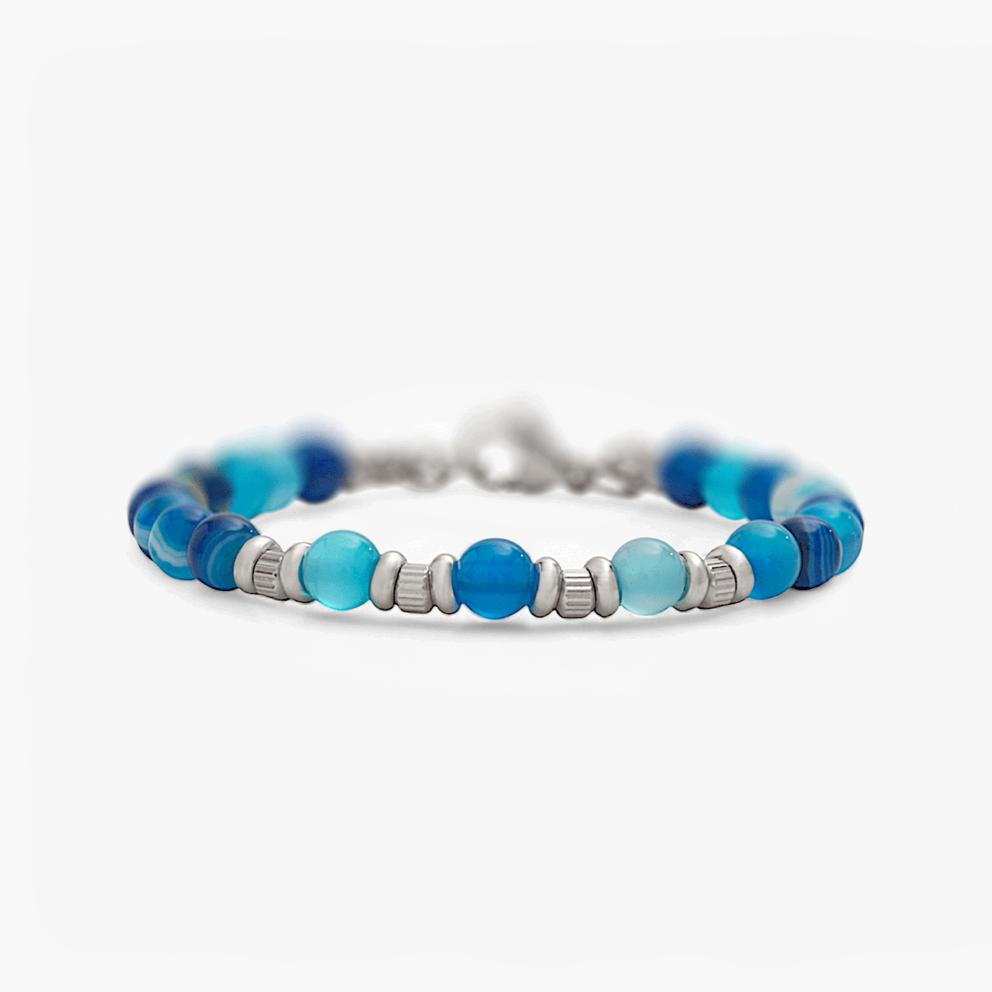 Bracciale in Agata Blu