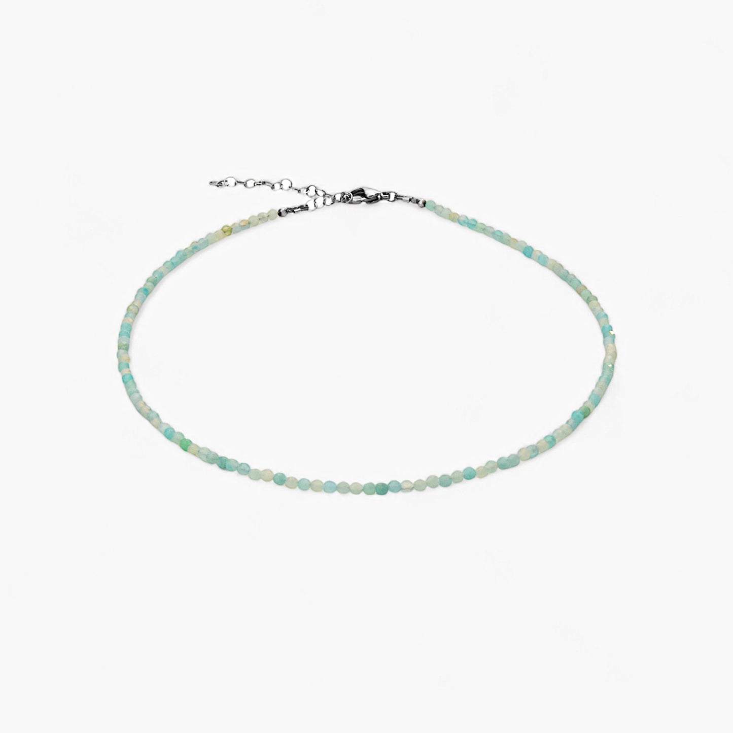 Collana Minimal Girocollo in Amazzonite