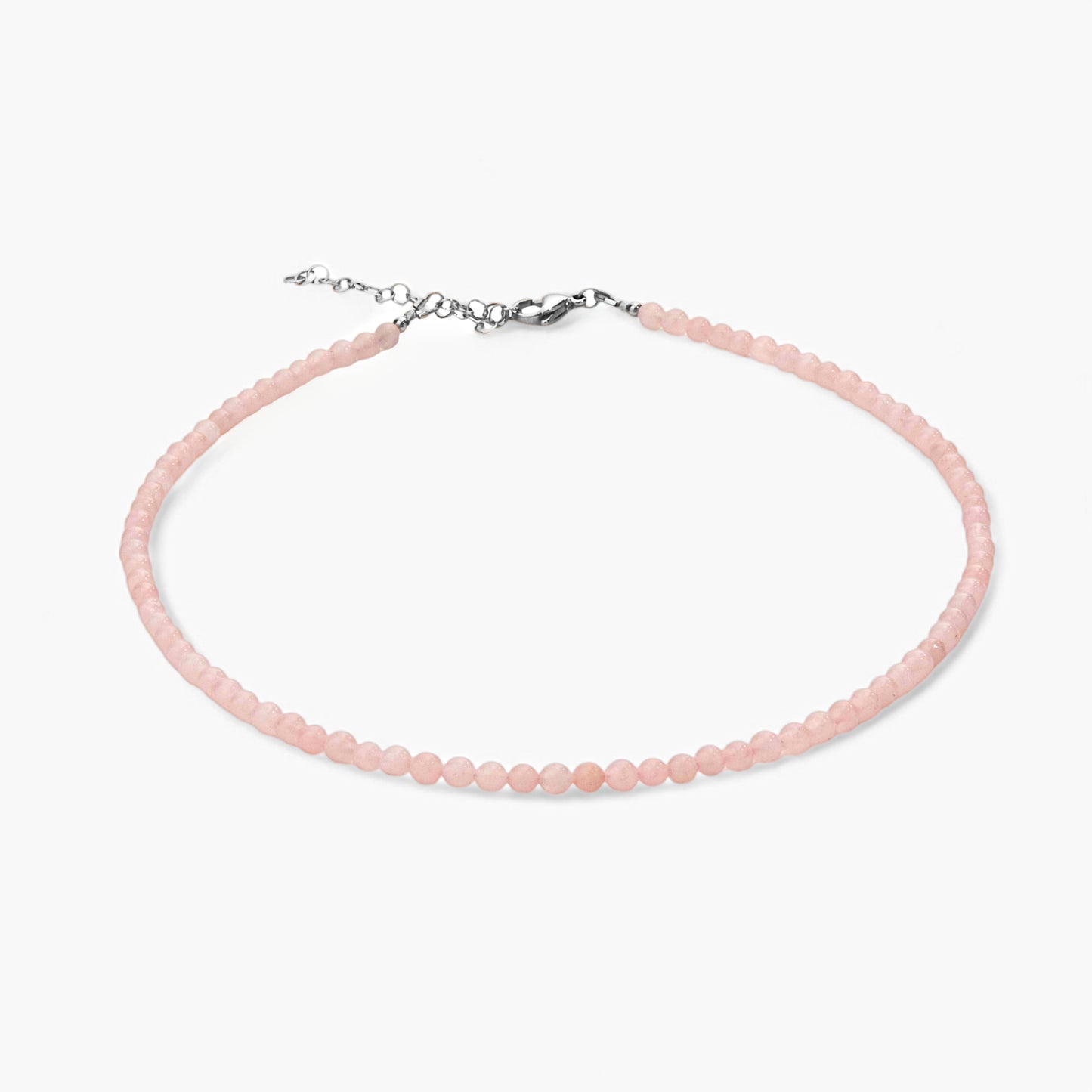 Collana Minimal Girocollo in Giada Rosa Blush
