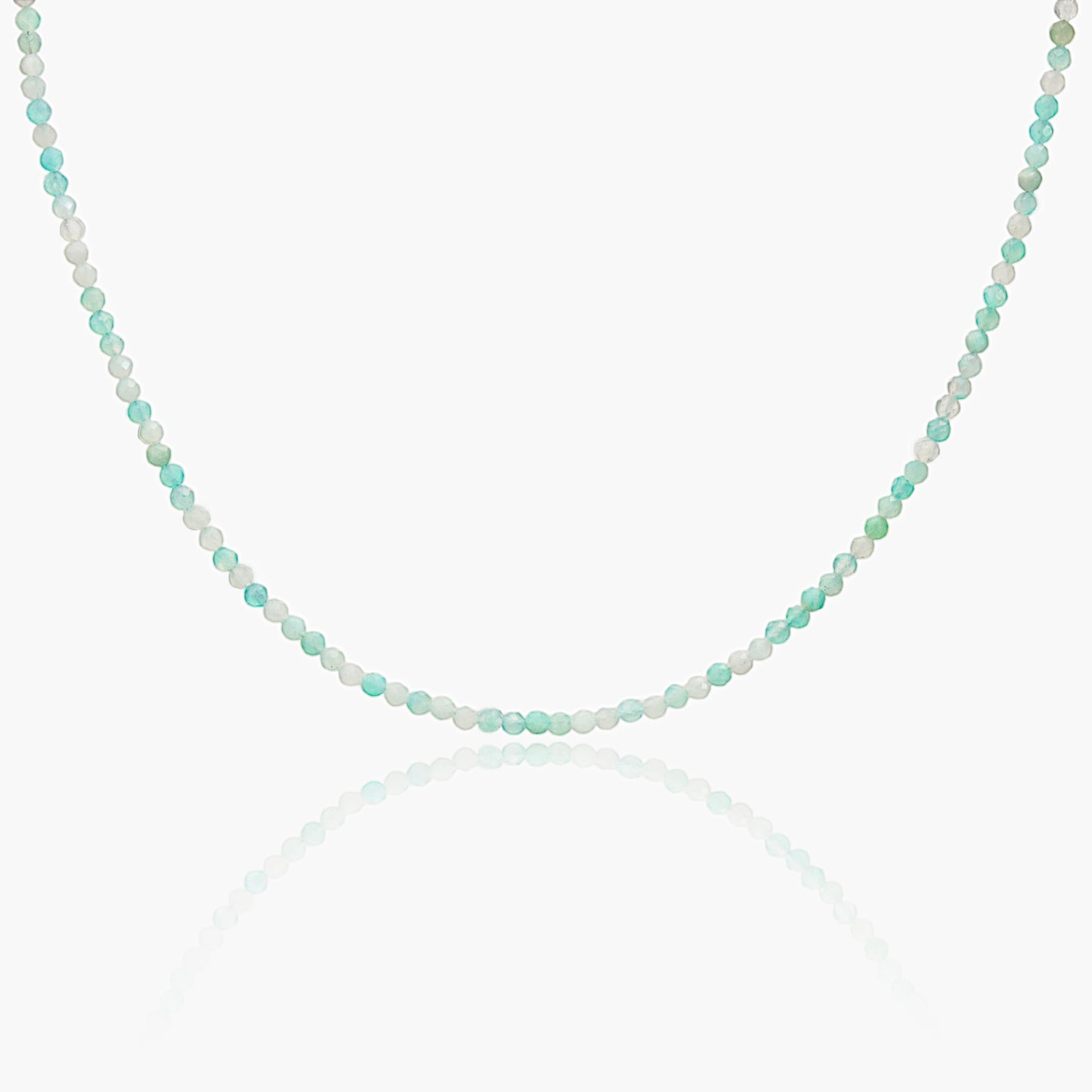 Collana Minimal Girocollo in Amazzonite
