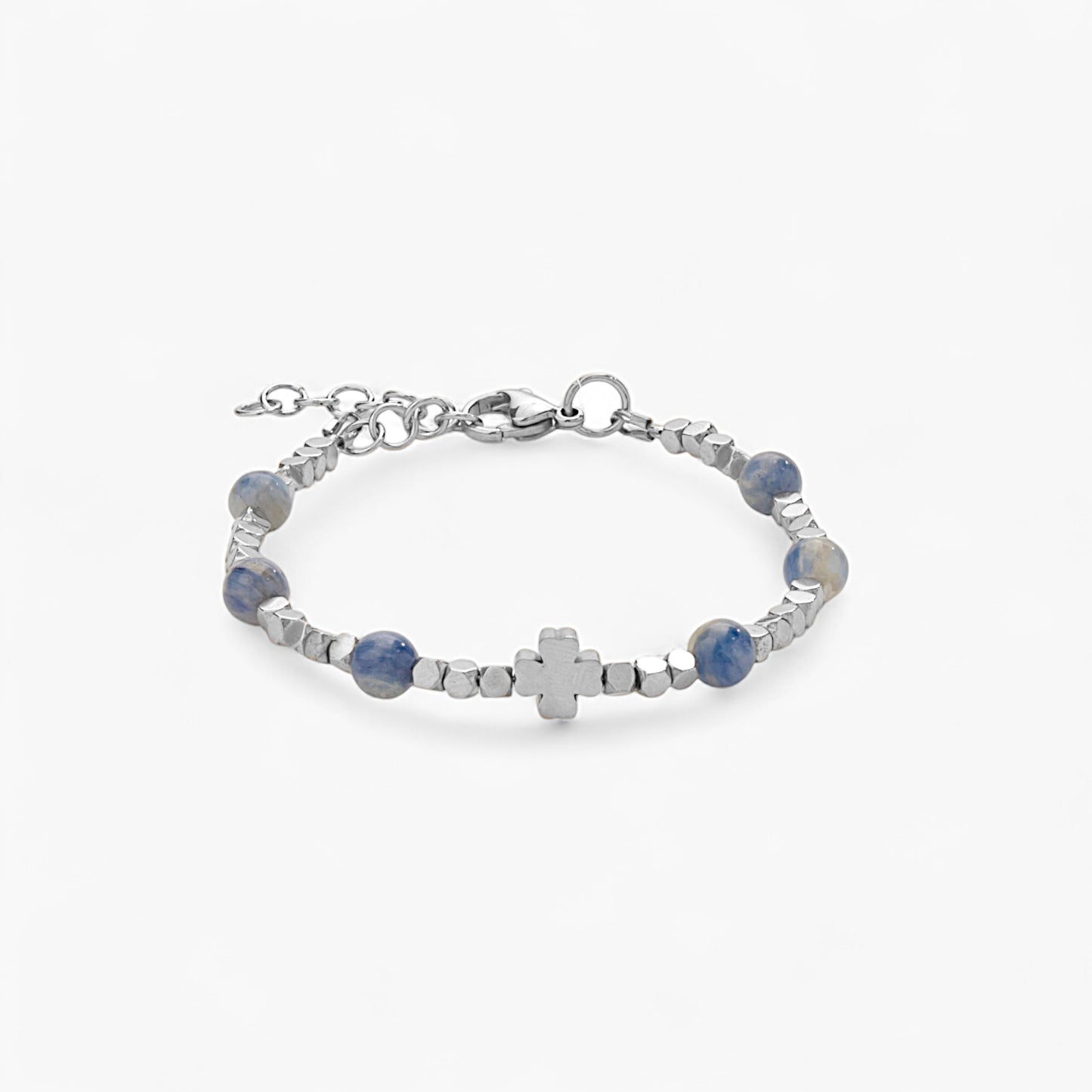 Bracciale Charm in Ematite e Cianite