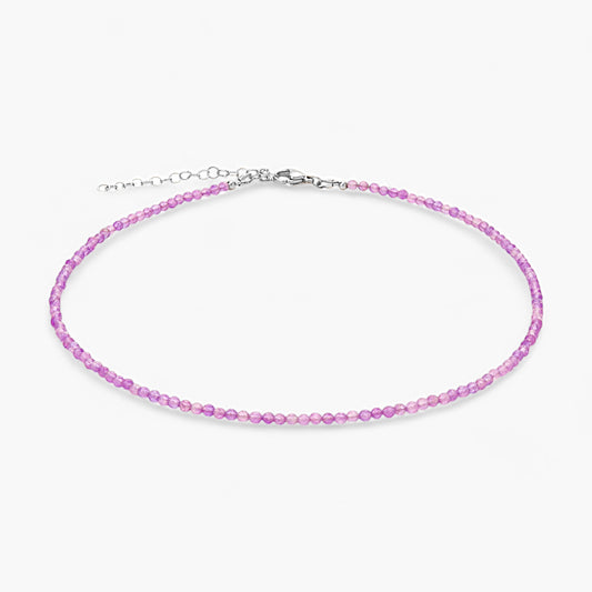 Collana Girocollo Minimal in Ametista