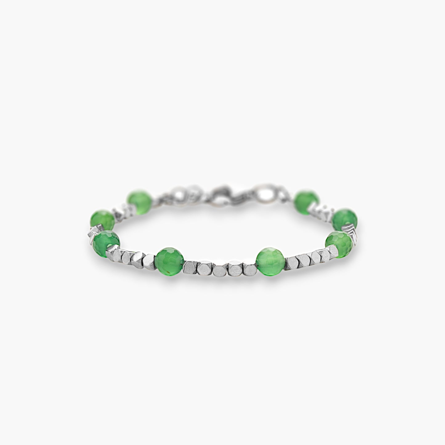 Bracciale in Ematite e Agata Verde