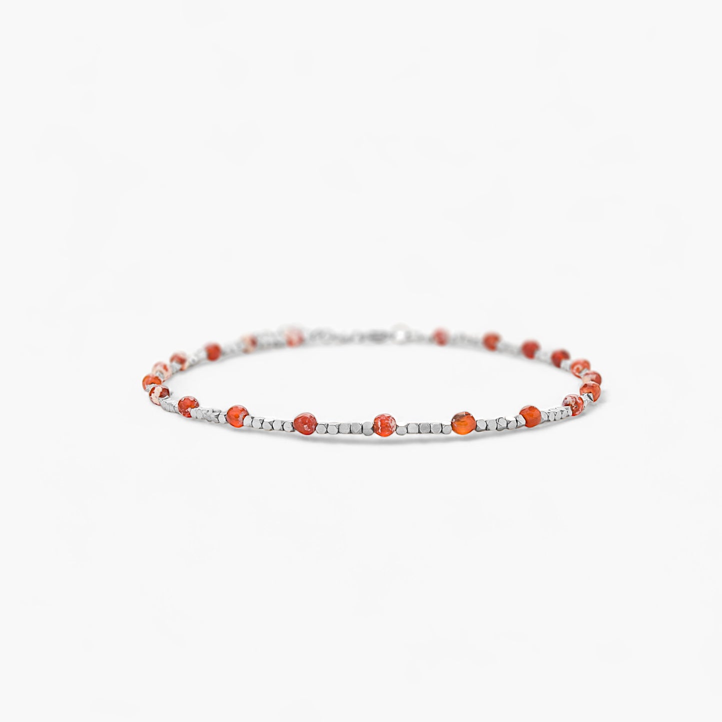 Collana in Ematite e Agata Fuoco