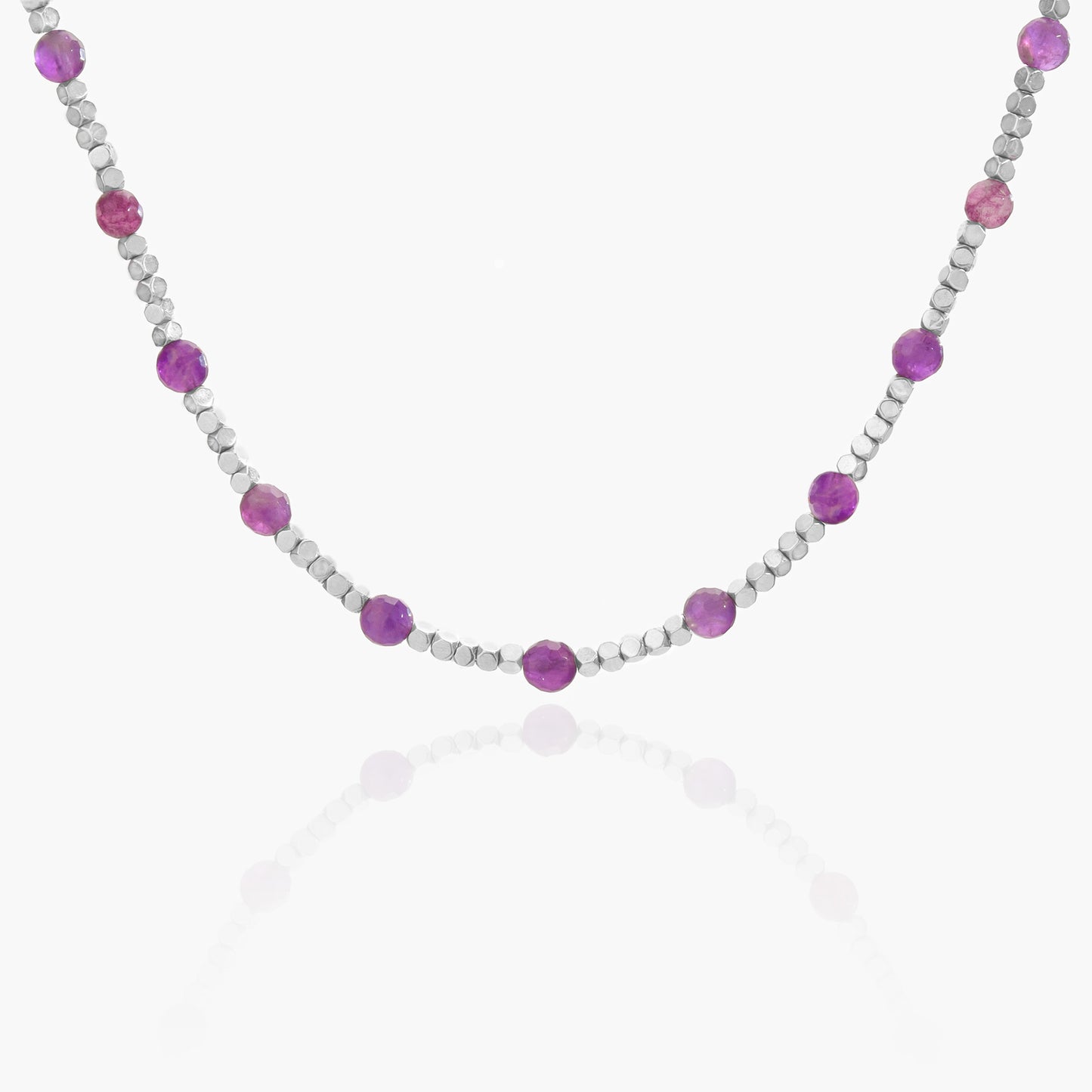 Collana in Ematite e Ametista