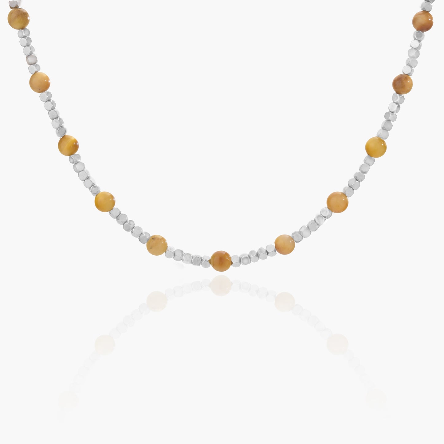 Collana in Ematite e Occhio di Falco
