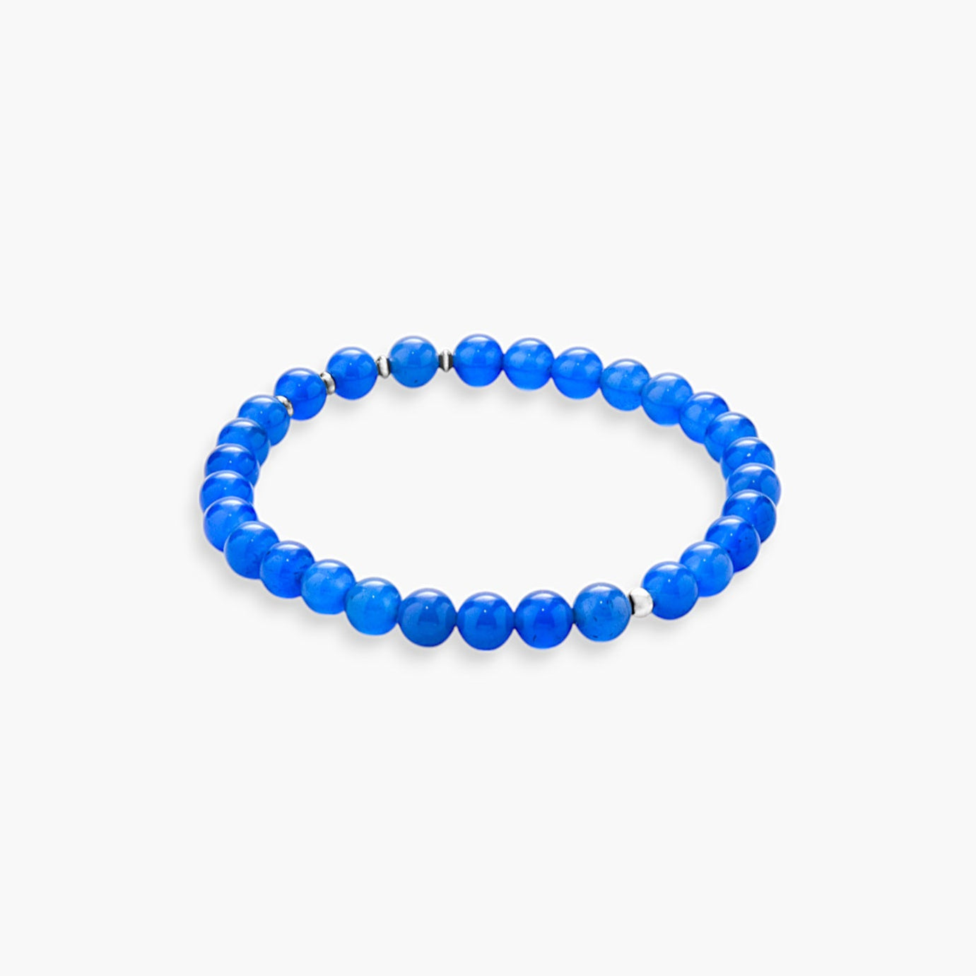 Bracciale Minimal in Giada Blu