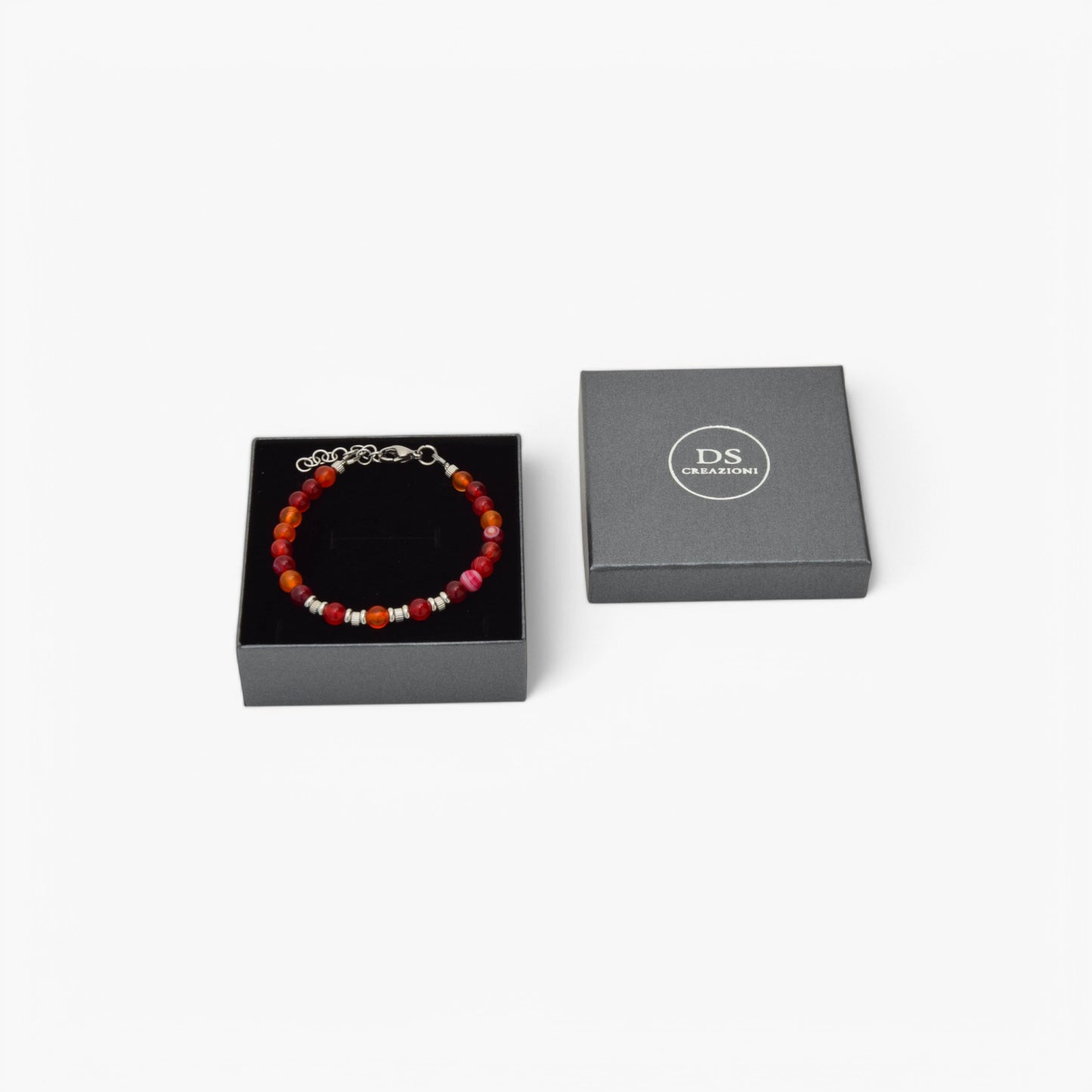 Bracciale in Agata Rossa