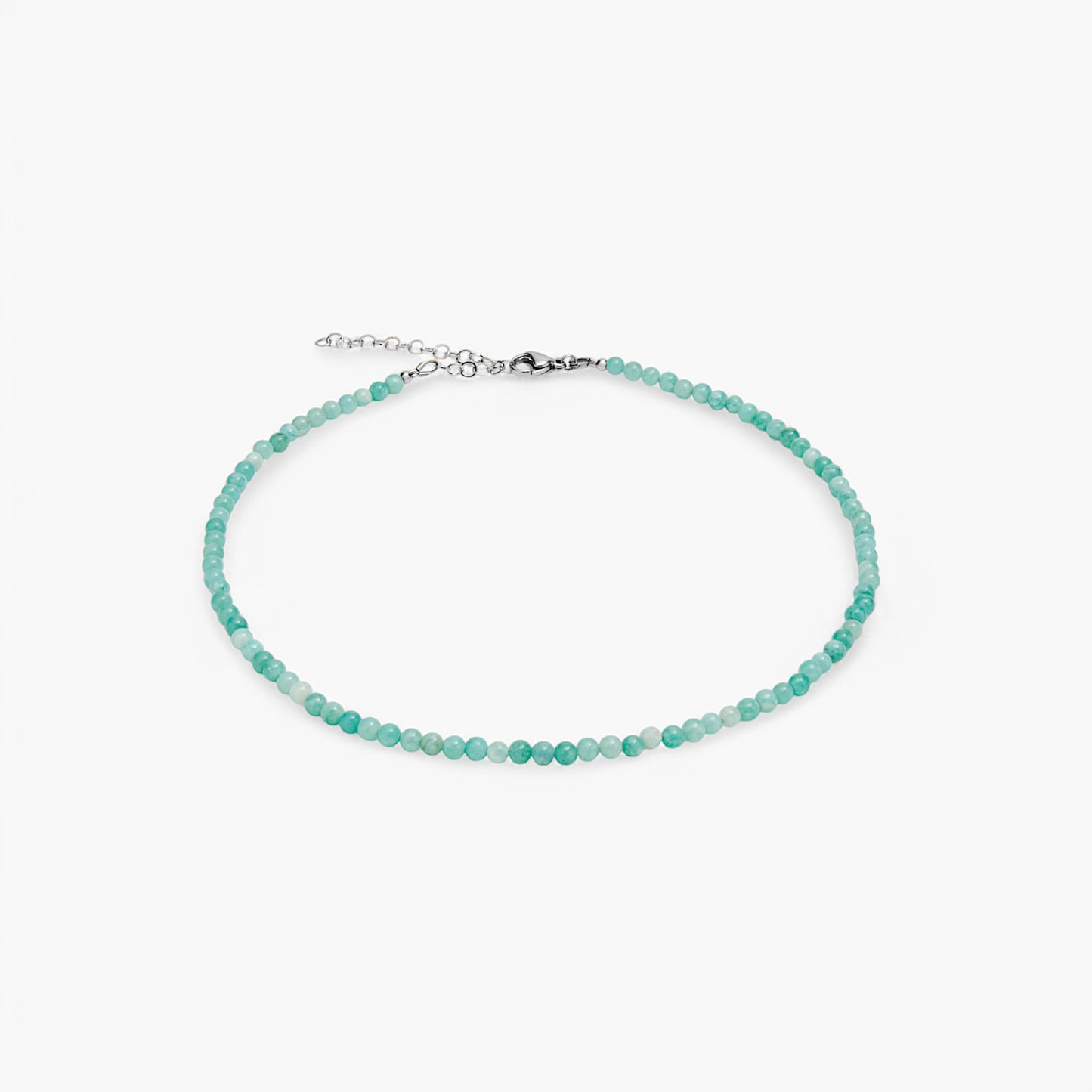 Collana Minimal Girocollo in Giada Verde