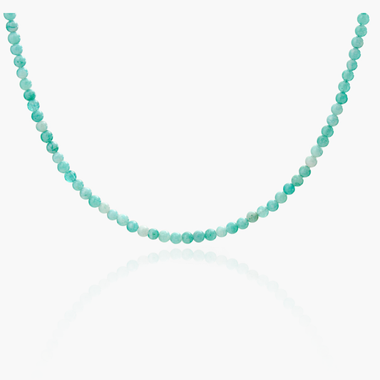 Minimal Choker Necklace in Turquoise Jade