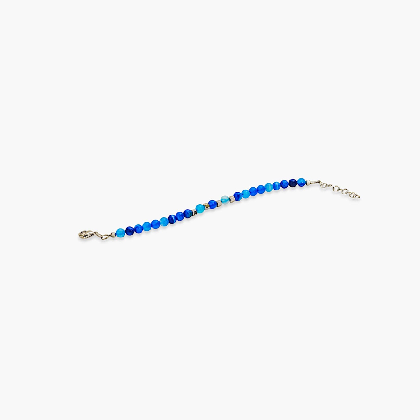 Bracciale in Agata Blu