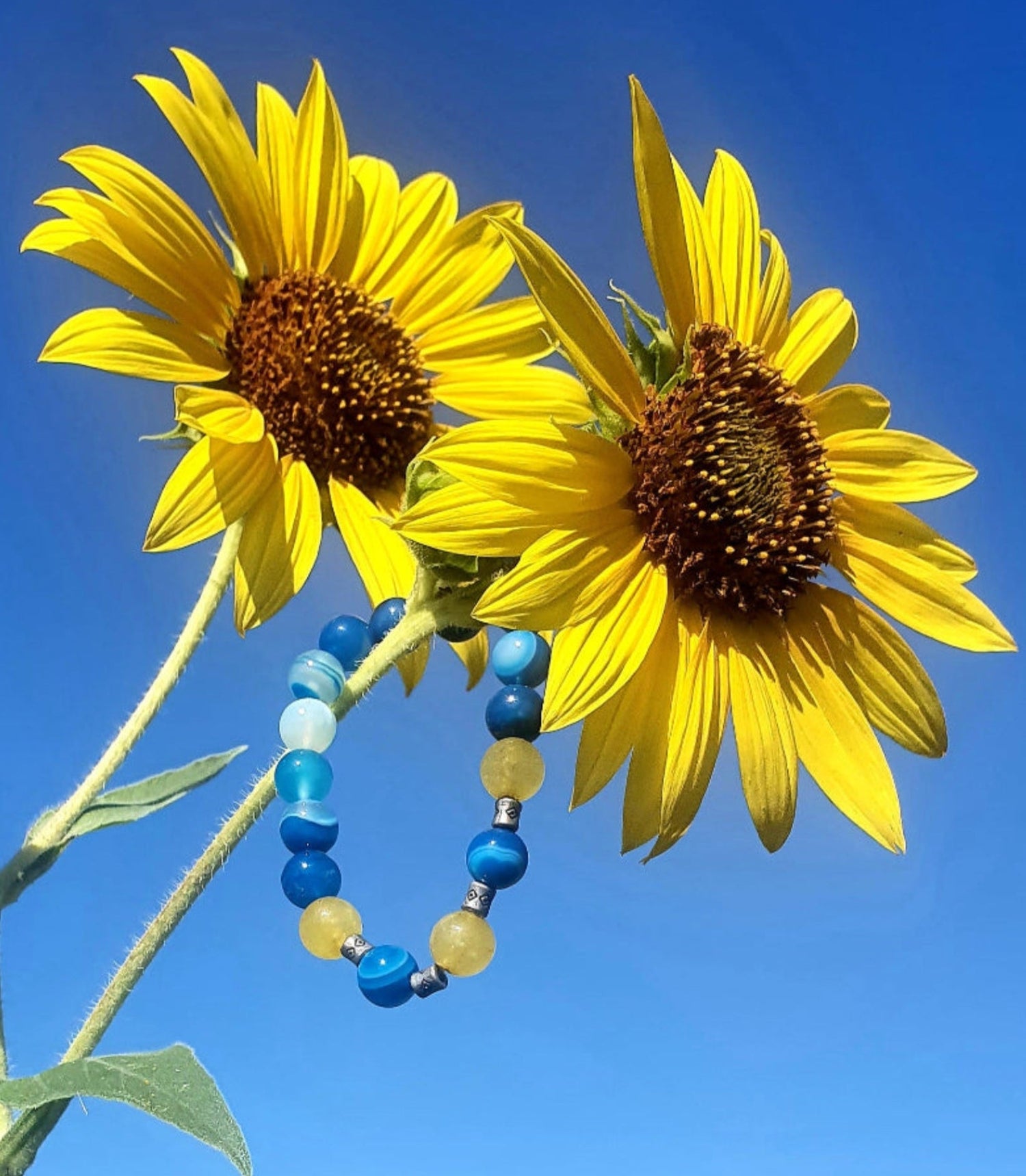 Bracciale in pietra dura, foto nella natura