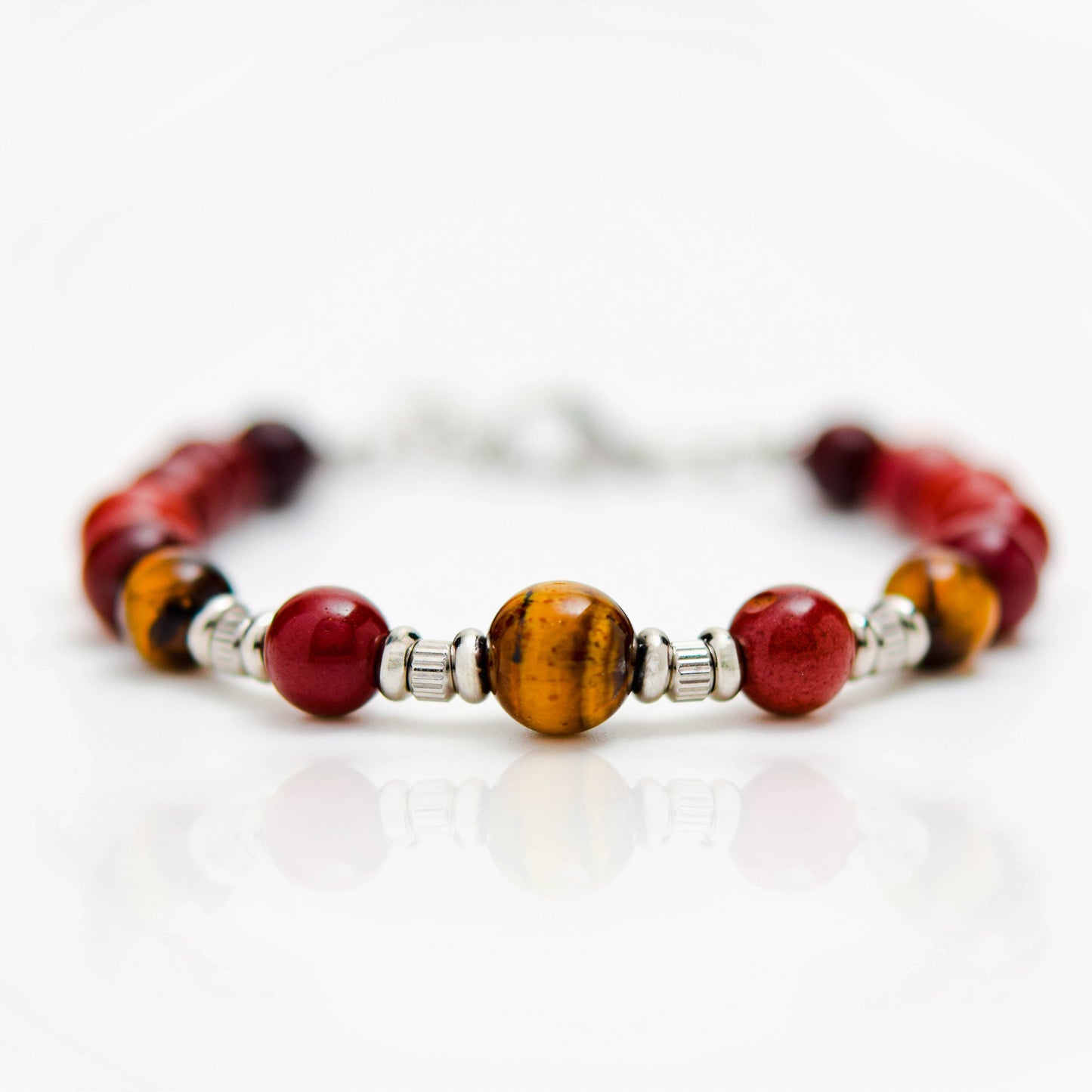 Bracciale in Occhio di Tigre e Mookaite