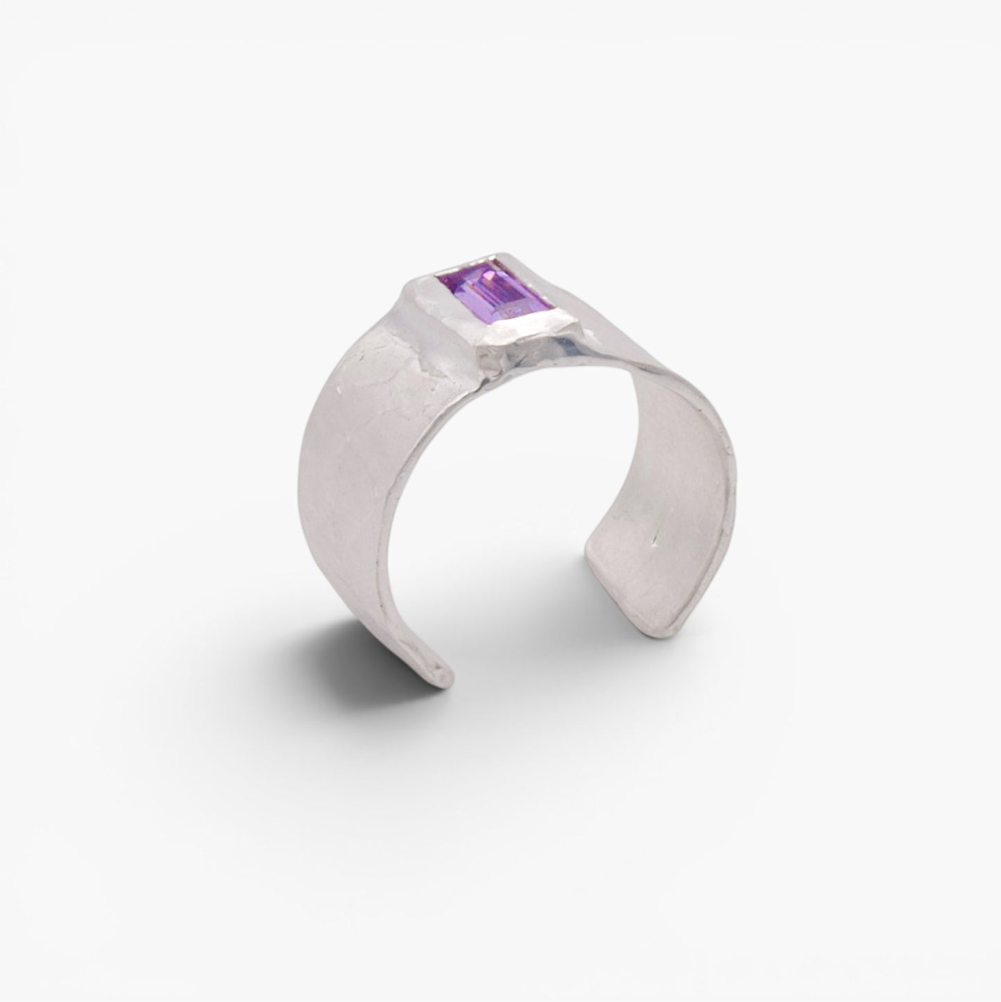Anello Archetipo - Obsidian Violet fascia aperta