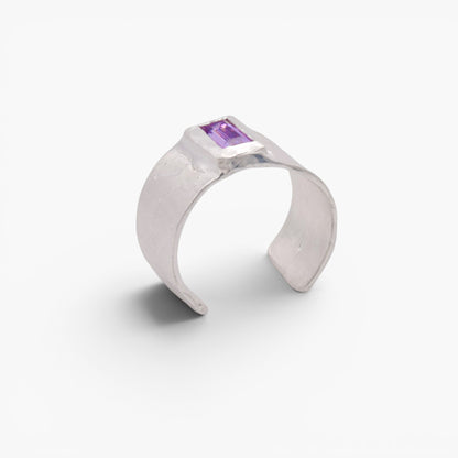 Anello Archetipo - Obsidian Violet fascia aperta