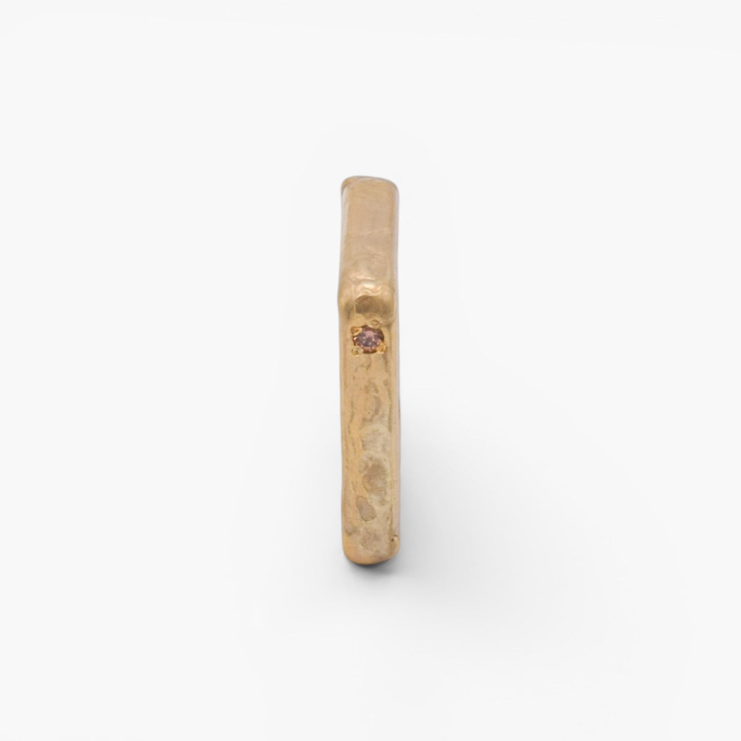Anello Polygon - Cube con Zircone Fumè