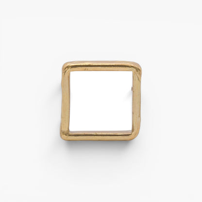 Anello Polygon - Cube con Zircone Fumè