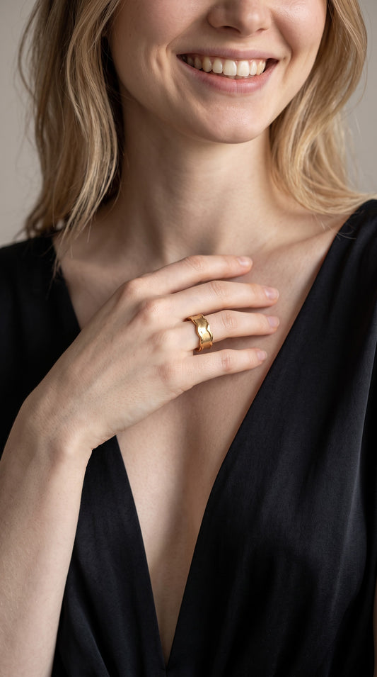 Anello Archetipo - Liquid Gold