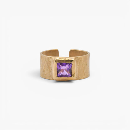 Anello Archetipo - Obsidian Violet Gold