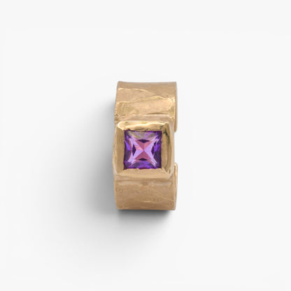 Anello Archetipo - Obsidian Violet Gold