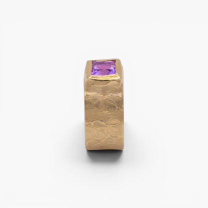 Anello Archetipo - Obsidian Violet Gold