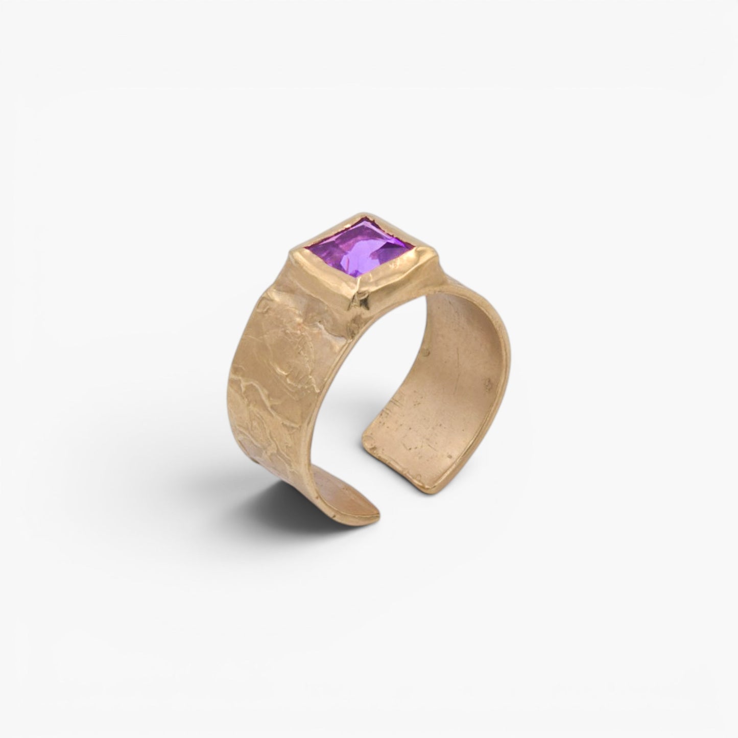 Anello Archetipo - Obsidian Violet Gold
