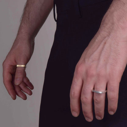 Anello Polygon - Cube Argento