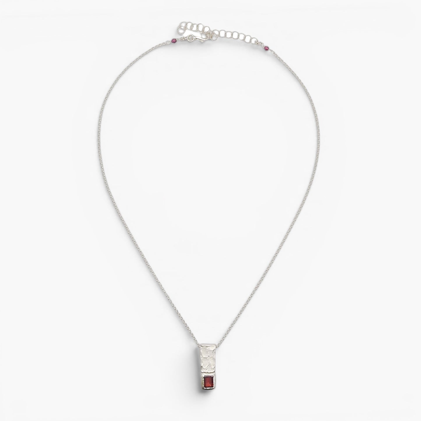 Pendente Keystones - Granato Rosso