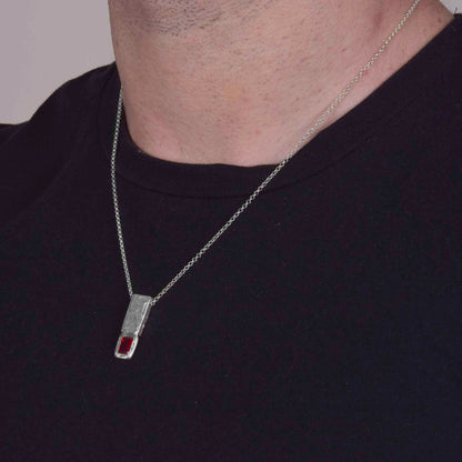 Collana Keystones - Granato Rosso