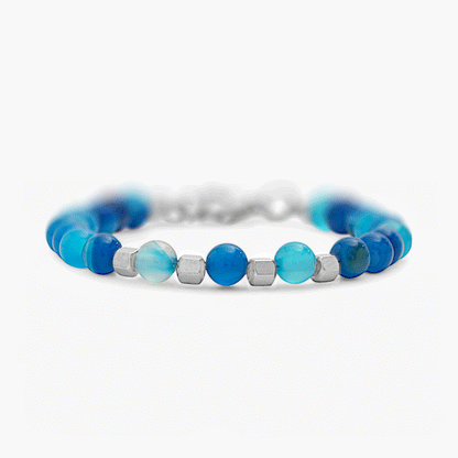 Bracciale in Agata Blu