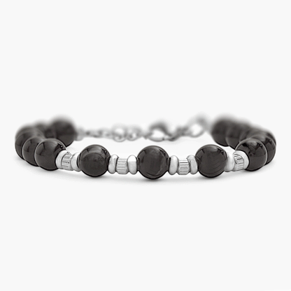 Bracciale in Onice Nero Lucido 8mm