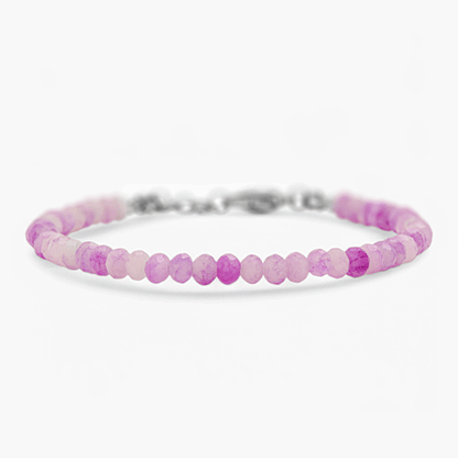 Bracciale Minimal in Giada Lilla Multicolor