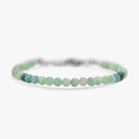 Bracciale Minimal in Giada Verde Pastello