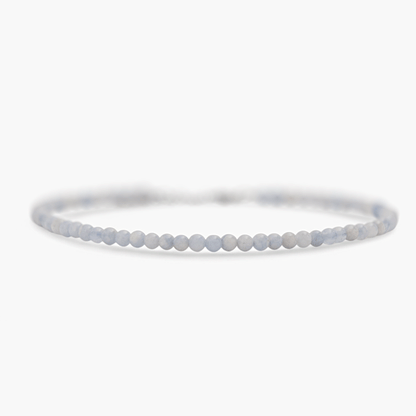Collana Minimal Girocollo in Giada Azzurro Chiaro