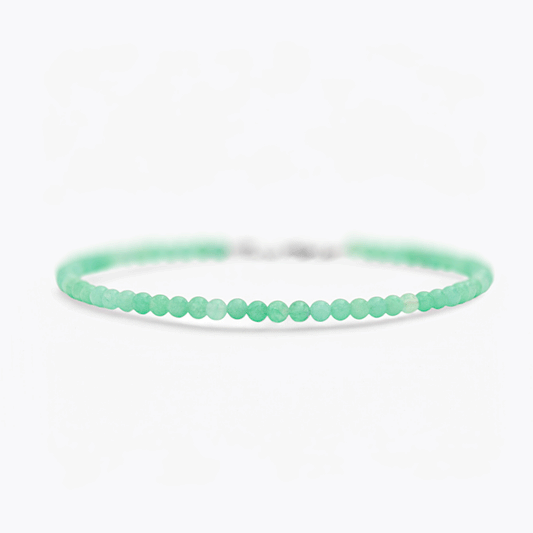Collana Minimal Girocollo in Giada Verde Acqua