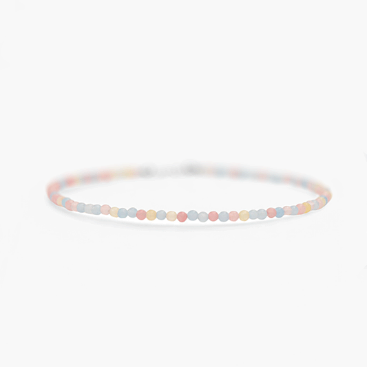 Collana Minimal Girocollo in Giada Multicolor