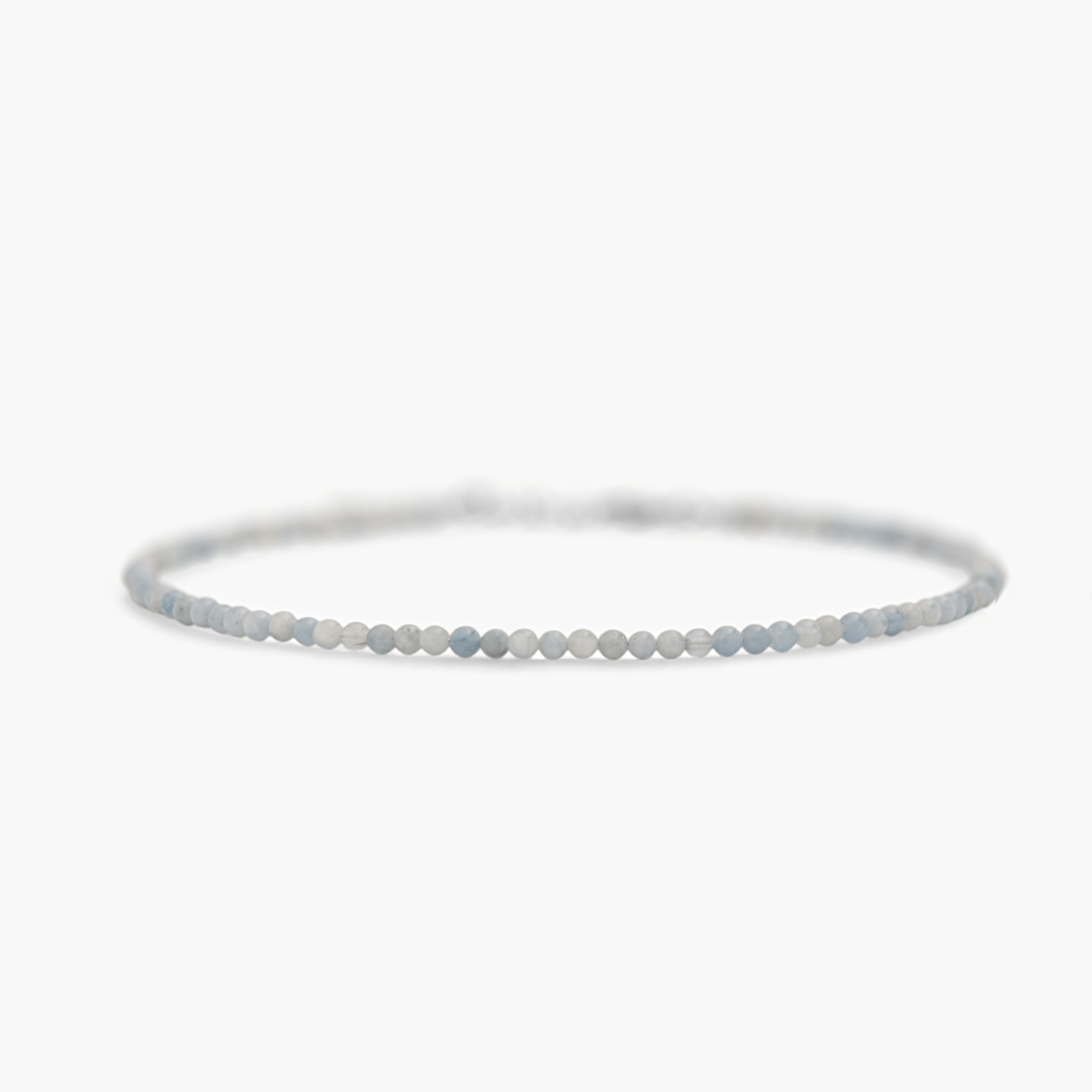 Collana Minimal Girocollo in Giada Azzurra