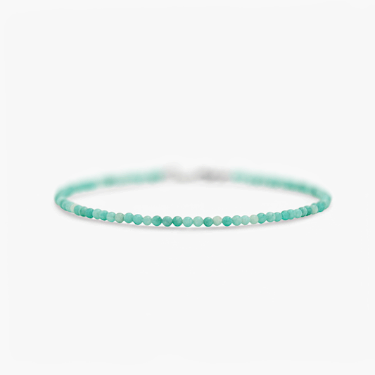 Collana Minimal Girocollo in Giada Turchese