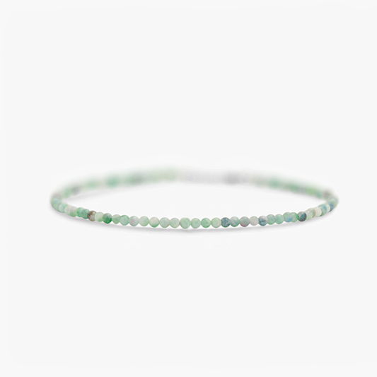 Collana Minimal Girocollo in Giada Verde Pastello