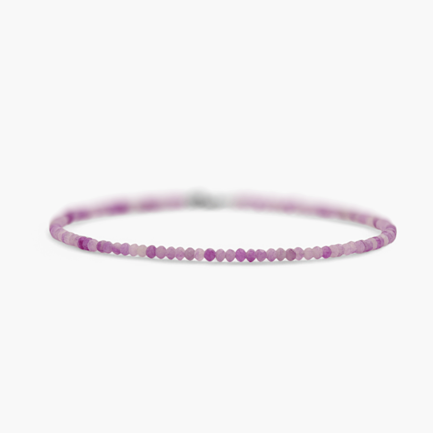 Collana Minimal Girocollo in Giada Lilla Multicolor