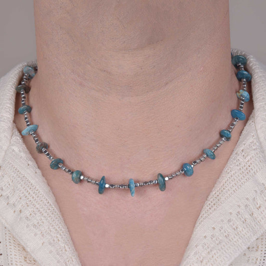 Collana in Apatite e Ematite