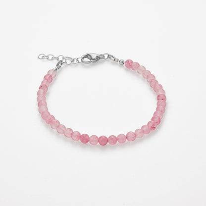 Bracciale Minimal in Giada Rosa Punch
