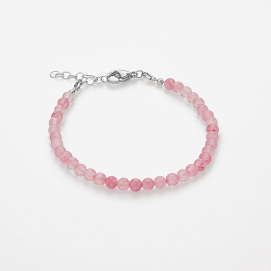 Bracciale Minimal in Giada Rosa Punch