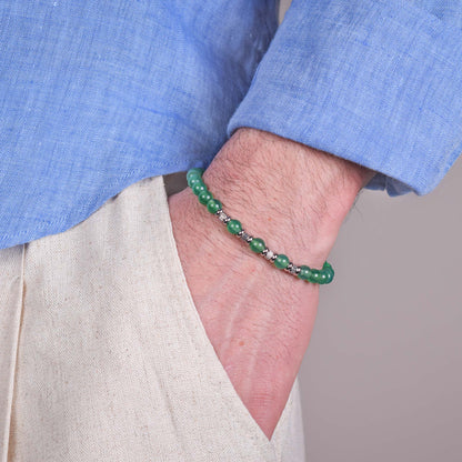 Bracciale in Agata Verde