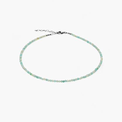 Collana Minimal Girocollo in Amazzonite