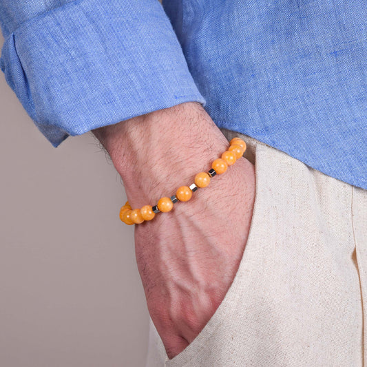 Bracciale in Agata Gialla