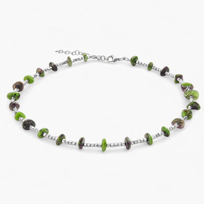 Collana in Ematite e Rubizoisite