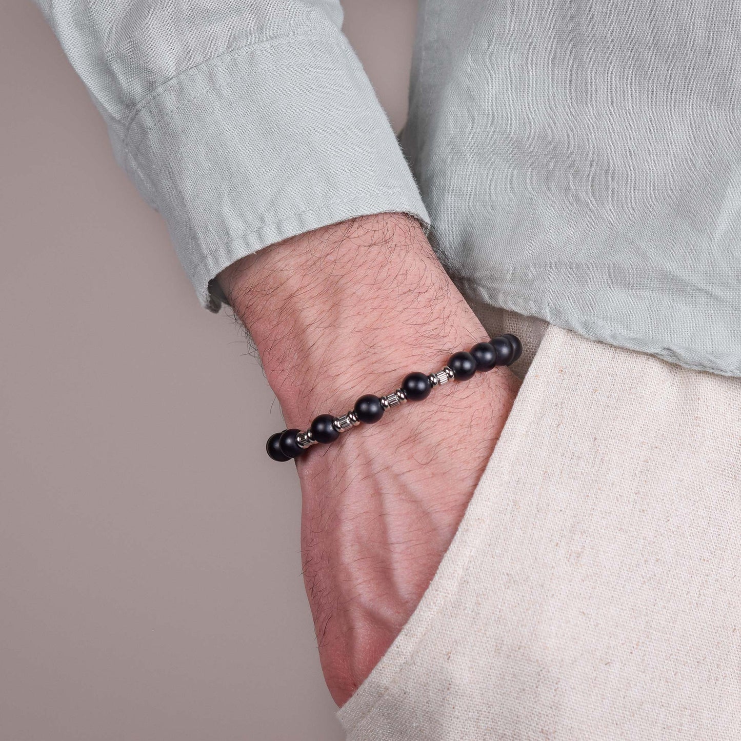 Bracciale in Onice Opaca