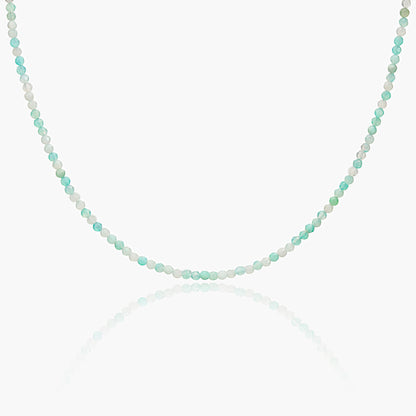Collana Minimal Girocollo in Amazzonite